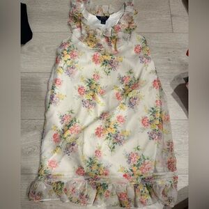 Polo by Ralph Lauren Floral Dress with Ruffle Detail